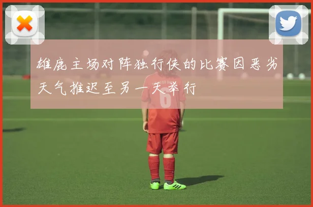 雄鹿主场对阵独行侠的比赛因恶劣天气推迟至另一天举行